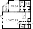 ALPHA菊水駅前の間取り画像