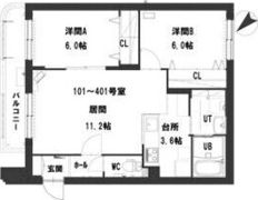 カームシティ821‐IIの間取り画像