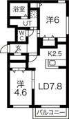ブランシャールLilyの間取り画像