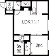 NOVEL東区役所前（旧Alivis東区役所前）の間取り画像