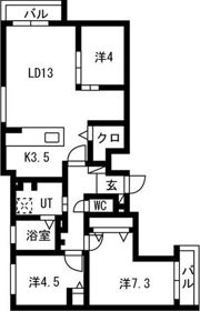 カームヒルズ西岡の間取り画像