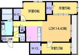 仮）ヴォヤージュ菊水の間取り画像