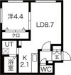 ラフレーズ発寒（LafraiseHassamu）の間取り画像