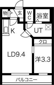 メープルコート平岸の間取り画像