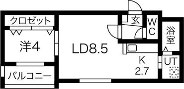 クレアーレ・ルーチェの間取り画像