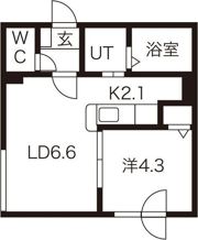 プリリア平岸の間取り画像