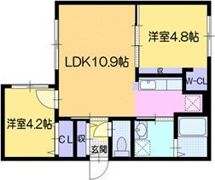 オルセーフラット西町南の間取り画像