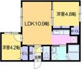 オルセーフラット西町南の間取り画像