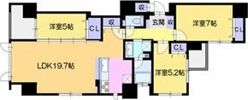 ライオンズ大通公園ステーションレエジデンスの間取り画像