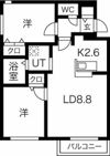 Rose Wood NAKANOSHIMAの間取り画像