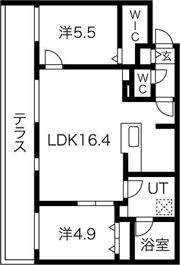 ブランシャールNAKAJIMA PARK FRONTの間取り画像