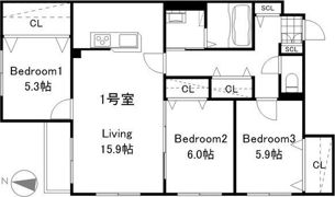 ZABO HILLS MINAMI6JOの間取り画像