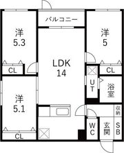 メニーズコート栄南プレミアの間取り画像