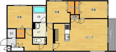 グレン山鼻の間取り画像