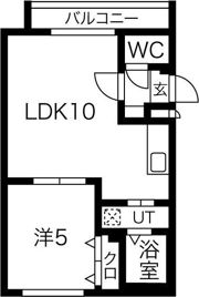 ラフィネ東札幌の間取り画像