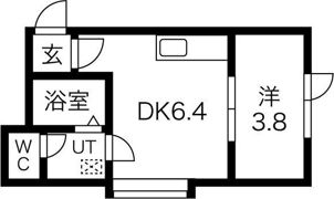 フラットJ学園前IIIの間取り画像