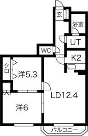 リリーコート平岸の間取り画像