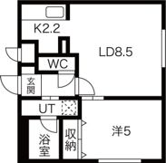ベルエット二十四軒の間取り画像