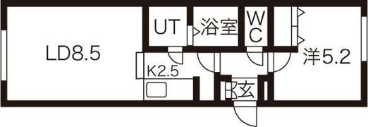 ティーケイ南郷の間取り画像