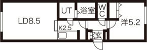 ティーケイ南郷の間取り画像
