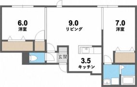 オリエンス38の間取り画像