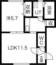 メゾン琴似の間取り画像