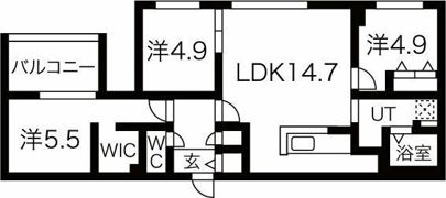 カサトレス元町の間取り画像