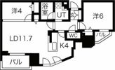 ブランズ新札幌の間取り画像