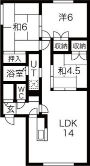 ハビタ45の間取り画像