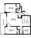 Balboni山鼻（バルボーニ山鼻）の間取り画像