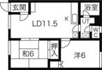メイプルコートの間取り画像