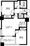 ノヴァ大通IIの間取り画像