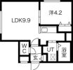 STUDIO中島公園の間取り画像