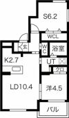 FLAX CITY ASABU（フラックスシティ麻生）の間取り画像