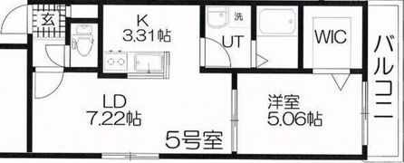 Cheval北10条の間取り画像