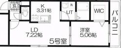 Cheval北10条の間取り画像