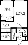 Chambre西町（シャンブル）の間取り画像