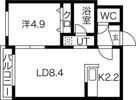 シャリテ八軒の間取り画像