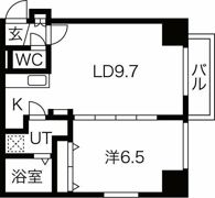 円山シャトー桂和坂下の間取り画像