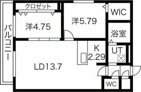 アールズコート南15条の間取り画像