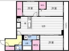 CARRERA行啓通の間取り画像