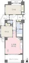 クレステージS6W12タワーの間取り画像