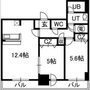 アルファタワー札幌南4条の間取り画像