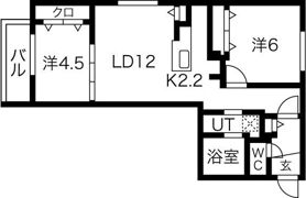 ブランシャール福住の間取り画像