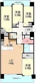 クリオ東札幌プレミアムスクエア 1101の間取り画像