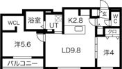 casaAT月寒中央の間取り画像