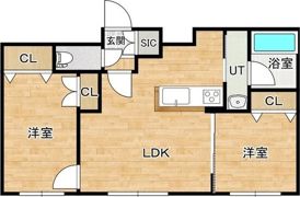 デイズ発寒南の間取り画像