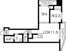 クレア北24条の間取り画像