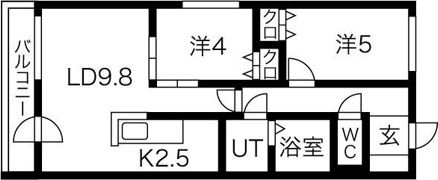 コートロティS21・Aの間取り画像