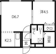 ブランノワール桑園の間取り画像